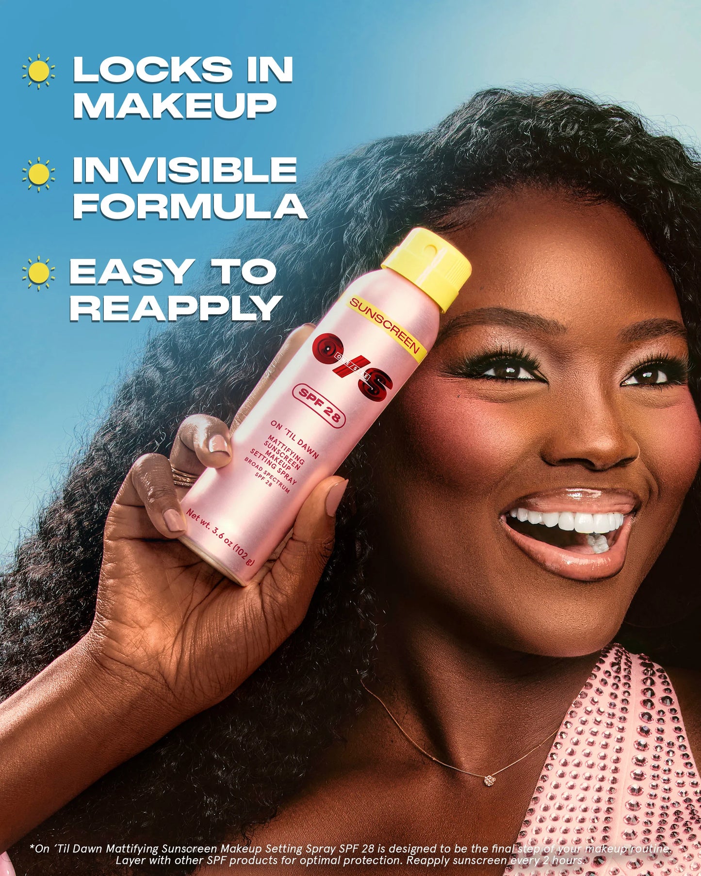 One/Size | On Til Dawn Mattifying Sunscreen Makeup Setting Spray SPF 28 Full-Sized