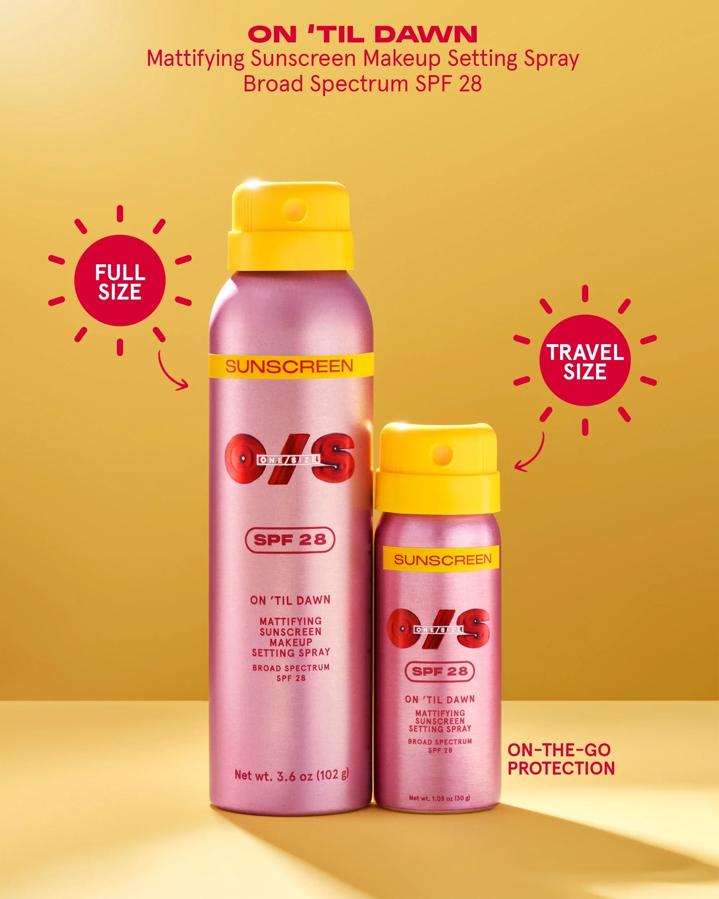 One/Size | On Til Dawn Mattifying Sunscreen Makeup Setting Spray SPF 28 Full-Sized
