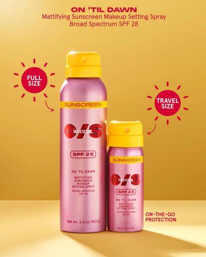 One/Size | On Til Dawn Mattifying Sunscreen Makeup Setting Spray SPF 28 Full-Sized