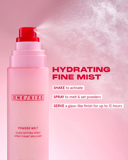 One/Size | Powder Melt Glass Setting Spray