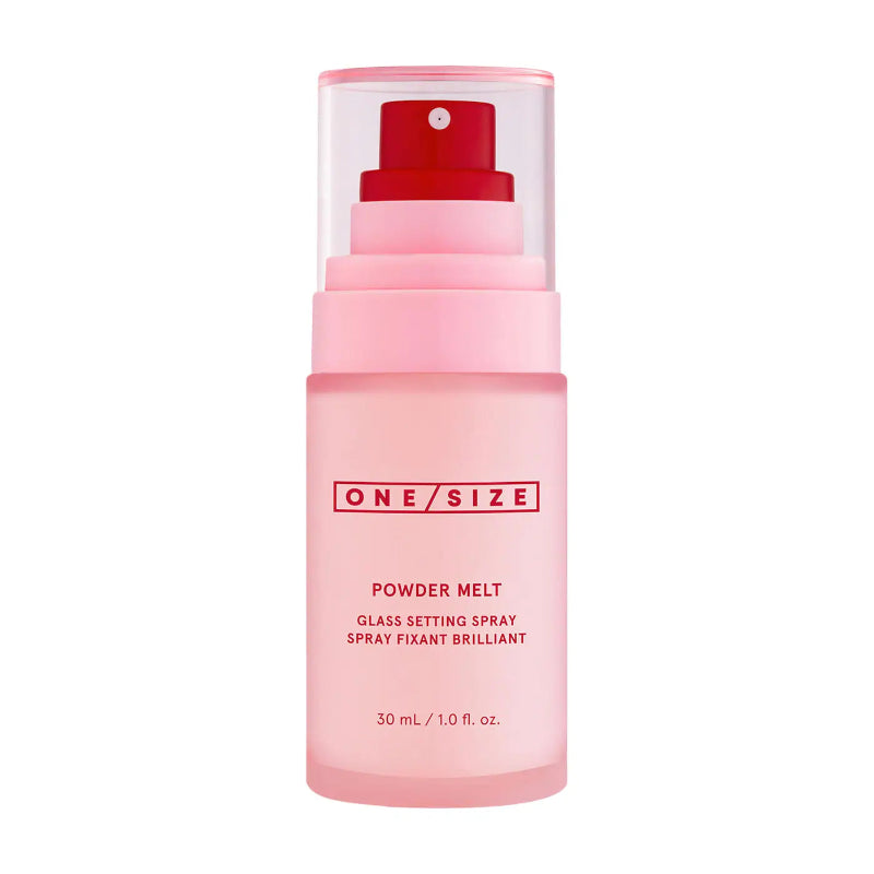 ONE/SIZE by Patrick Starrr Mini Powder Melt Glass Setting Spray 30ml – hydrating makeup setting spray that melts powder layers for a smooth radiant glass-like finish and up to 12-hour makeup wear, available in Pakistan