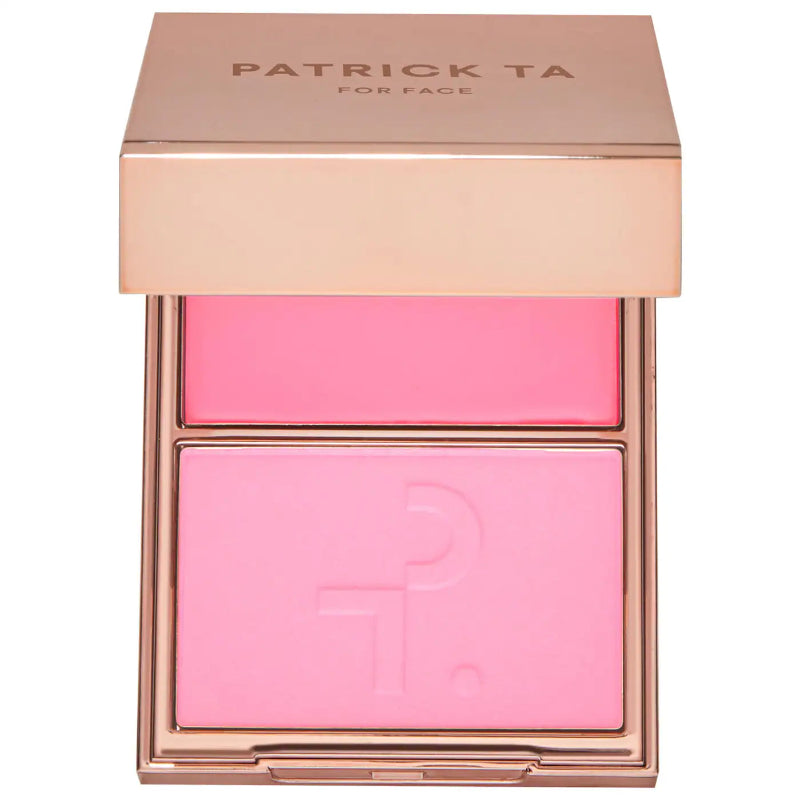 "Buy Patrick Ta Beauty Major Headlines Double-Take Crème & Powder Blush Duo in Pakistan – original luxury blush with creamy and powder formulas for smooth, radiant, and long-lasting cheek color."