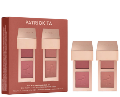 PATRICK TA | Mini Must-Have Major Headlines Double-Take Crème & Powder Blush Duo Set