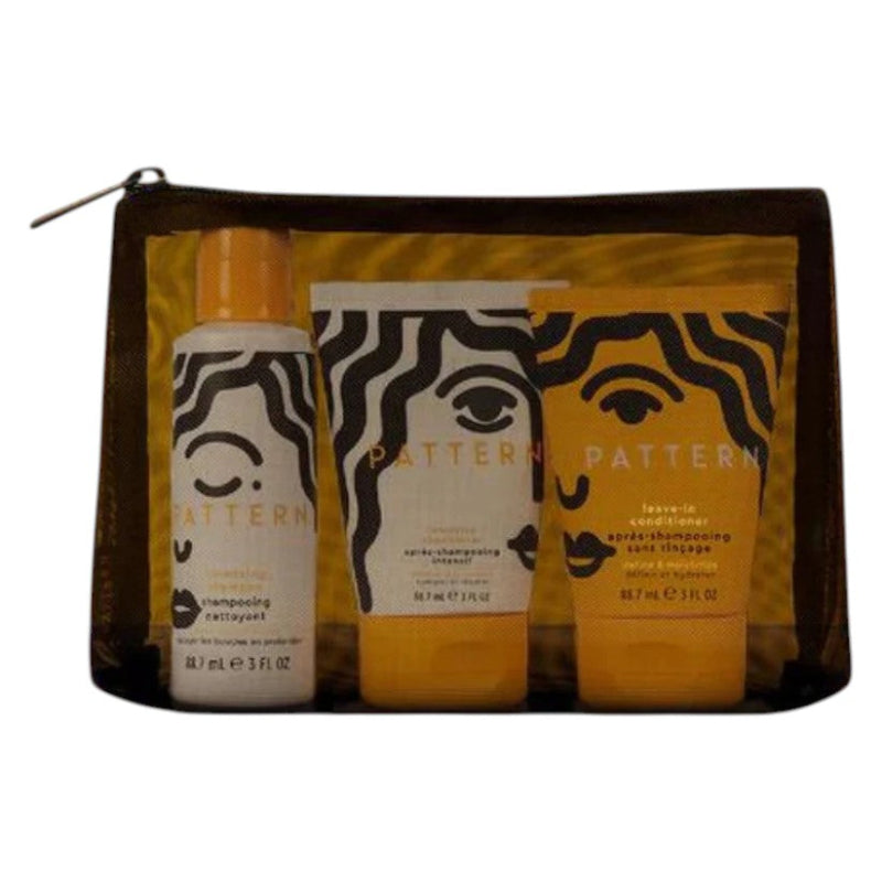 "PATTERN Texture Travel Kit – premium travel-size hair care set for healthy, styled hair, available online in Pakistan at Makeup by Unzilay."