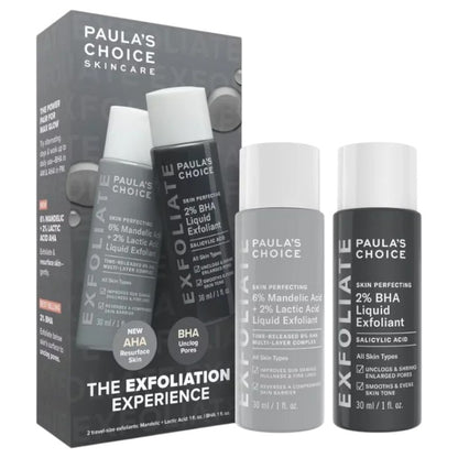 Paula’s Choice The Exfoliation Experience Kit – Korean/American skincare kit with BHA and AHA exfoliants for smooth, bright, and clear skin, perfect for improving skin texture in Pakistan