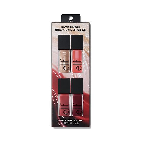 ELF | Glow Reviver Quad Goals Lip Oil Kit