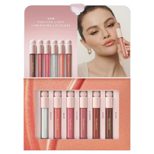 Rare Beauty Positive Light Luminizing Lip Gloss Collector’s Set – shimmering lip gloss collection for luminous, glossy lips, available online in Pakistan
