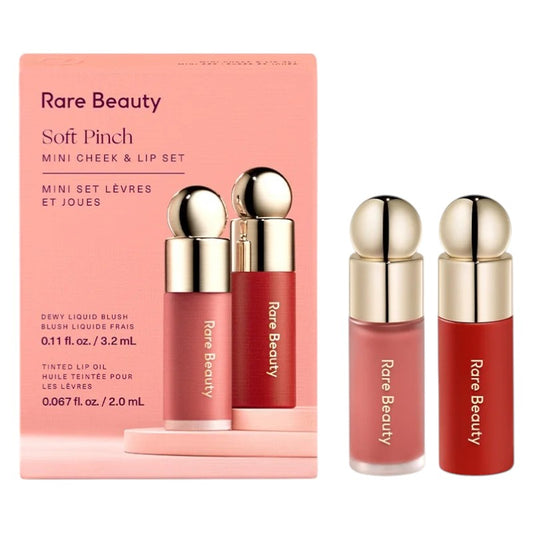 Rare Beauty Soft Pinch Mini Cheek & Lip Set – versatile mini blush and lip duo for a natural glow, available online in Pakistan
