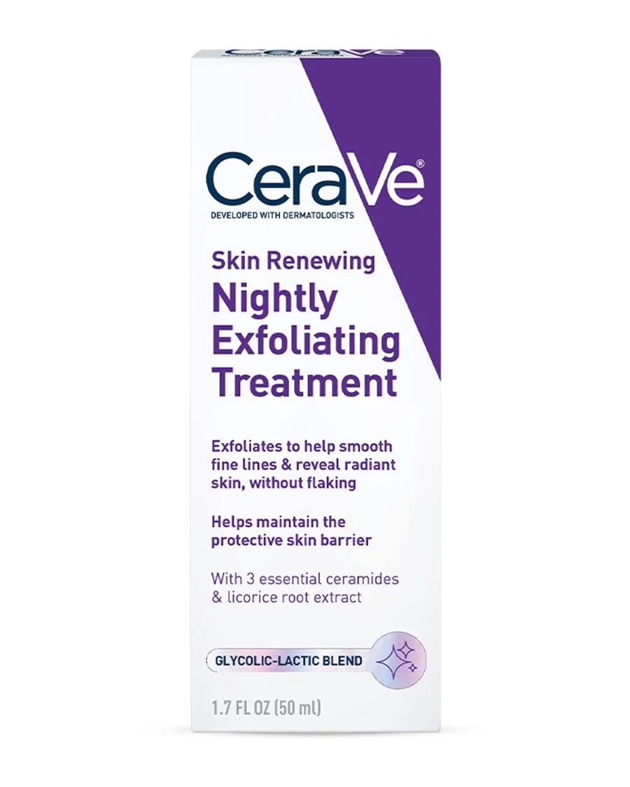 CeraVe | Skin Renewing Nightly Exfoliating Treatment | AHA/BHA night treatment
