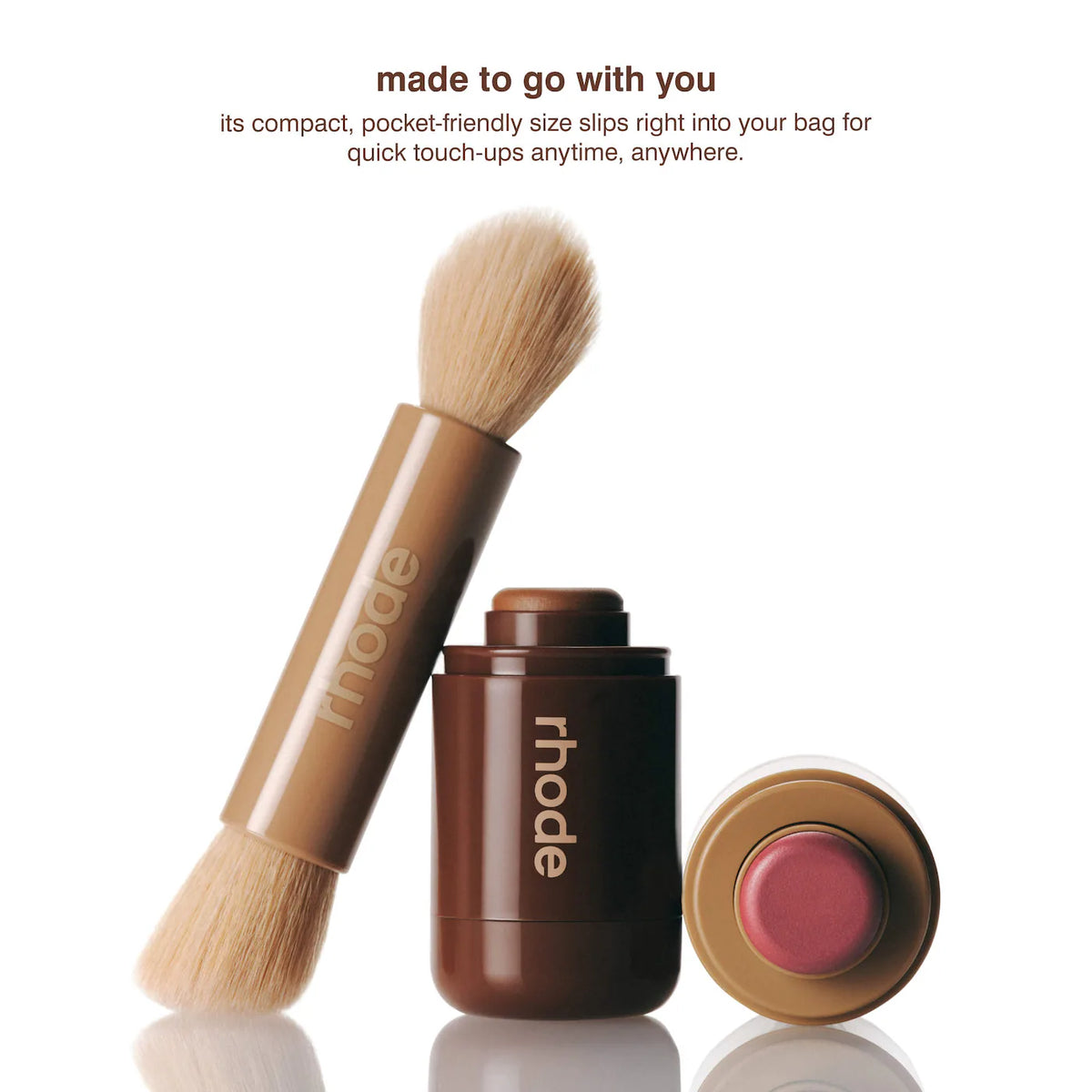 Rhode | Pocket Brush Double-Ended Makeup Brush