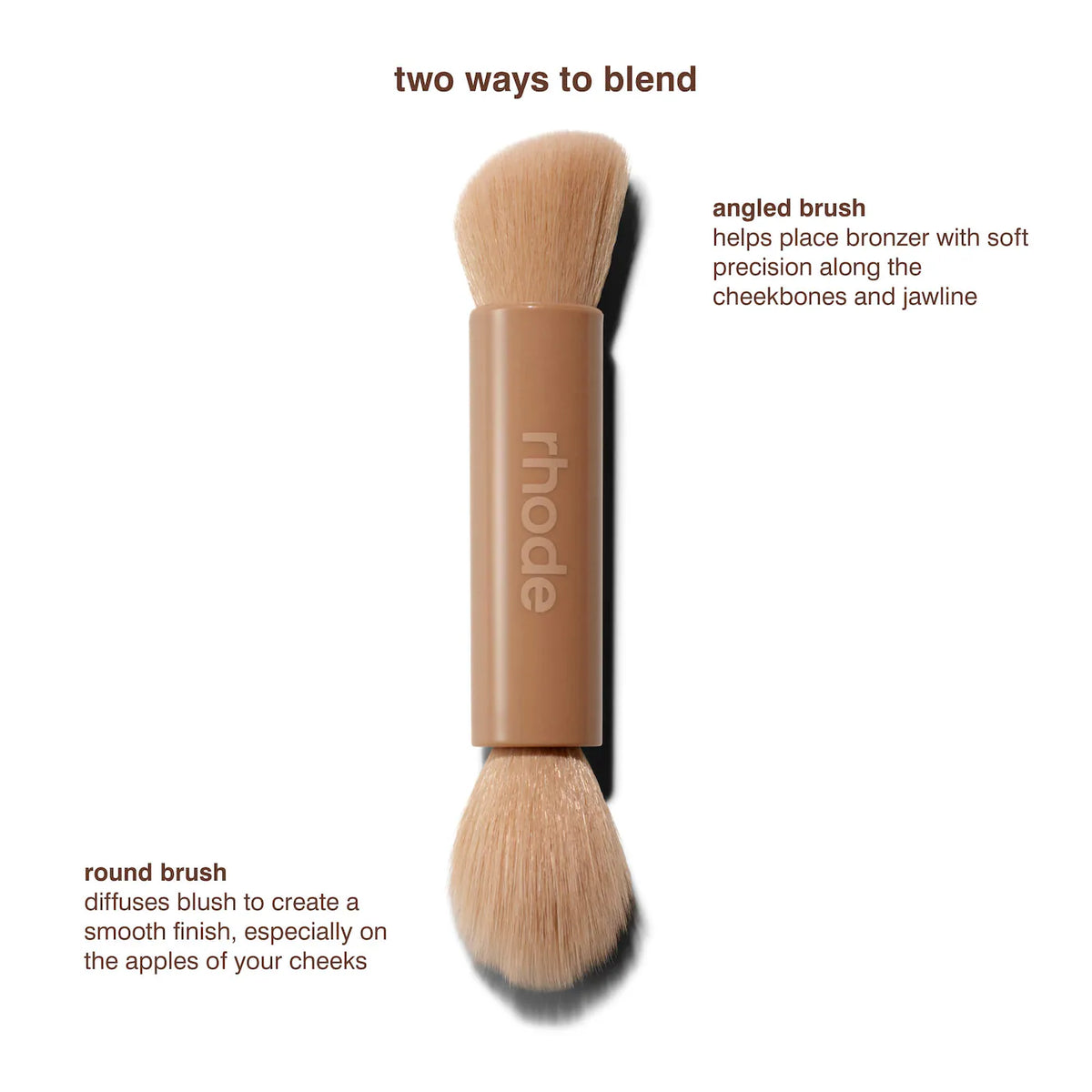 Rhode | Pocket Brush Double-Ended Makeup Brush