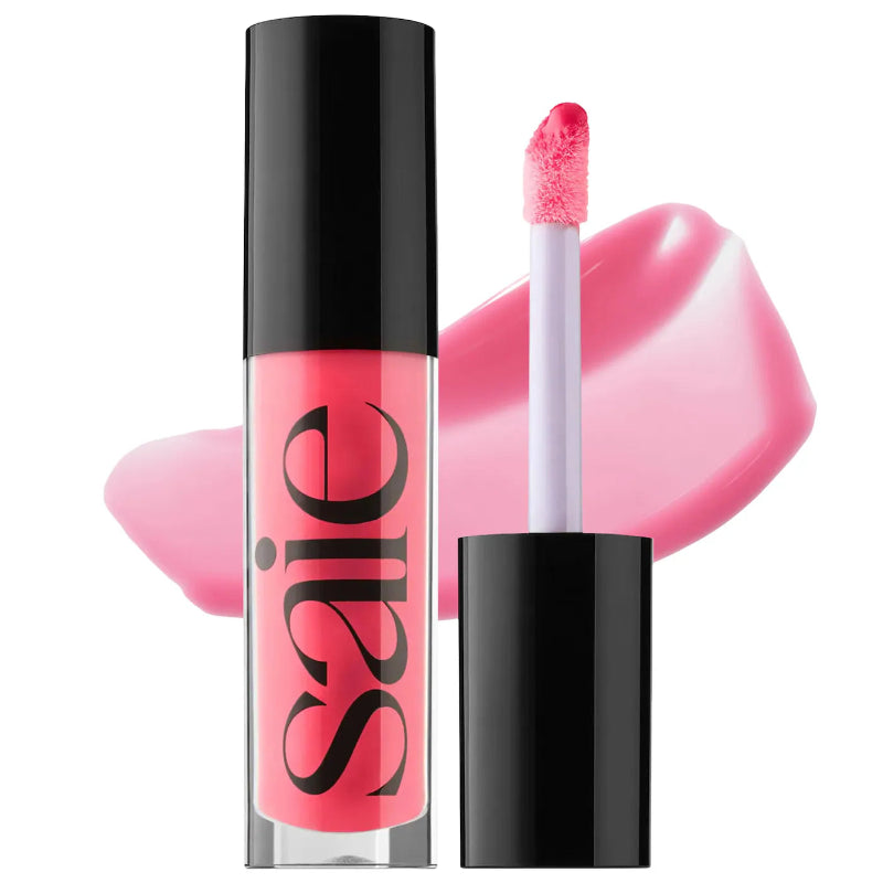 "Buy Saie Glossy Bounce Hydrating Lip Oil 5ml in Pakistan – original nourishing lip oil that hydrates, softens, and delivers a glossy shine for healthy, plump lips."