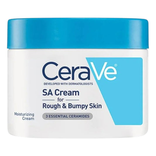 Buy CeraVe SA Cream for Rough and Bumpy Skin at best price in Pakistan – exfoliating moisturizing cream with salicylic acid and ceramides, available online
