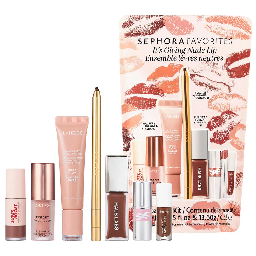 "Sephora Favorites It’s Giving Nude Lip Makeup Value Set – premium nude lip makeup set for women, available online in Pakistan at Makeup by Unzilay."