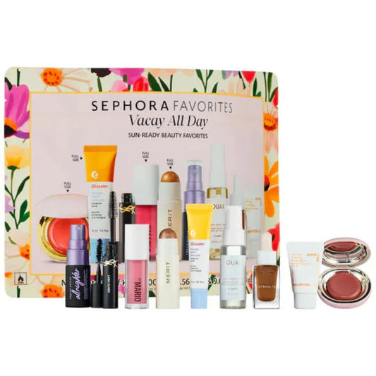 Sephora Favorites Vacay All Day Beauty Value Set – travel-friendly makeup collection with foundation, lip, and eye products for a complete beauty look, available online in Pakistan
