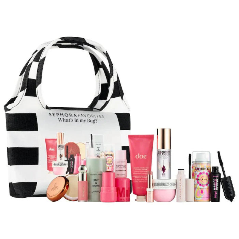 "Buy Sephora Favorites What's In My Bag: Makeup, Hair and Body Value Set in Pakistan – curated gift set with travel-size makeup, hair, and body essentials for everyday beauty."