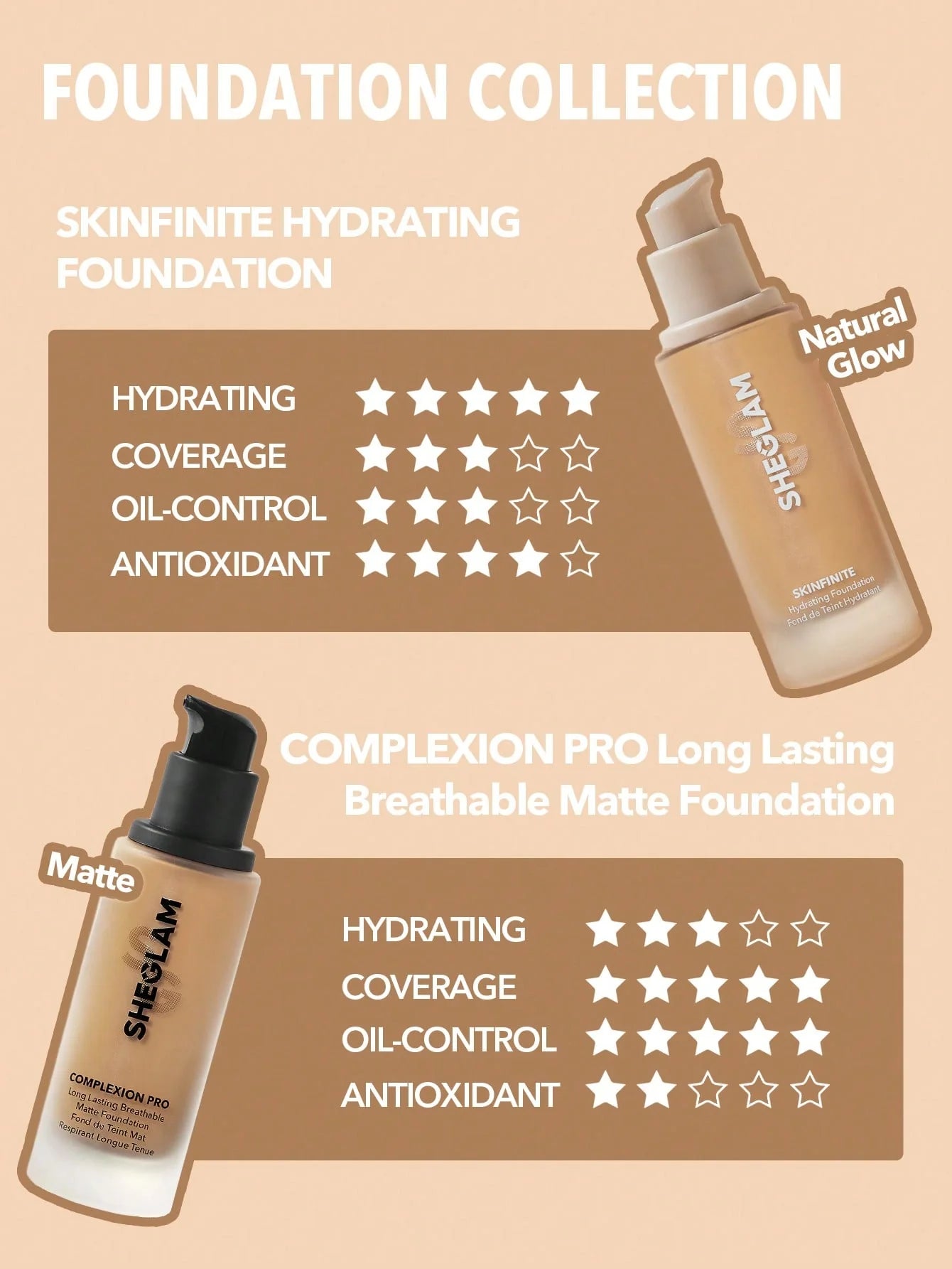 Shelgam | Complexion Pro Long Lasting Matte Foundation