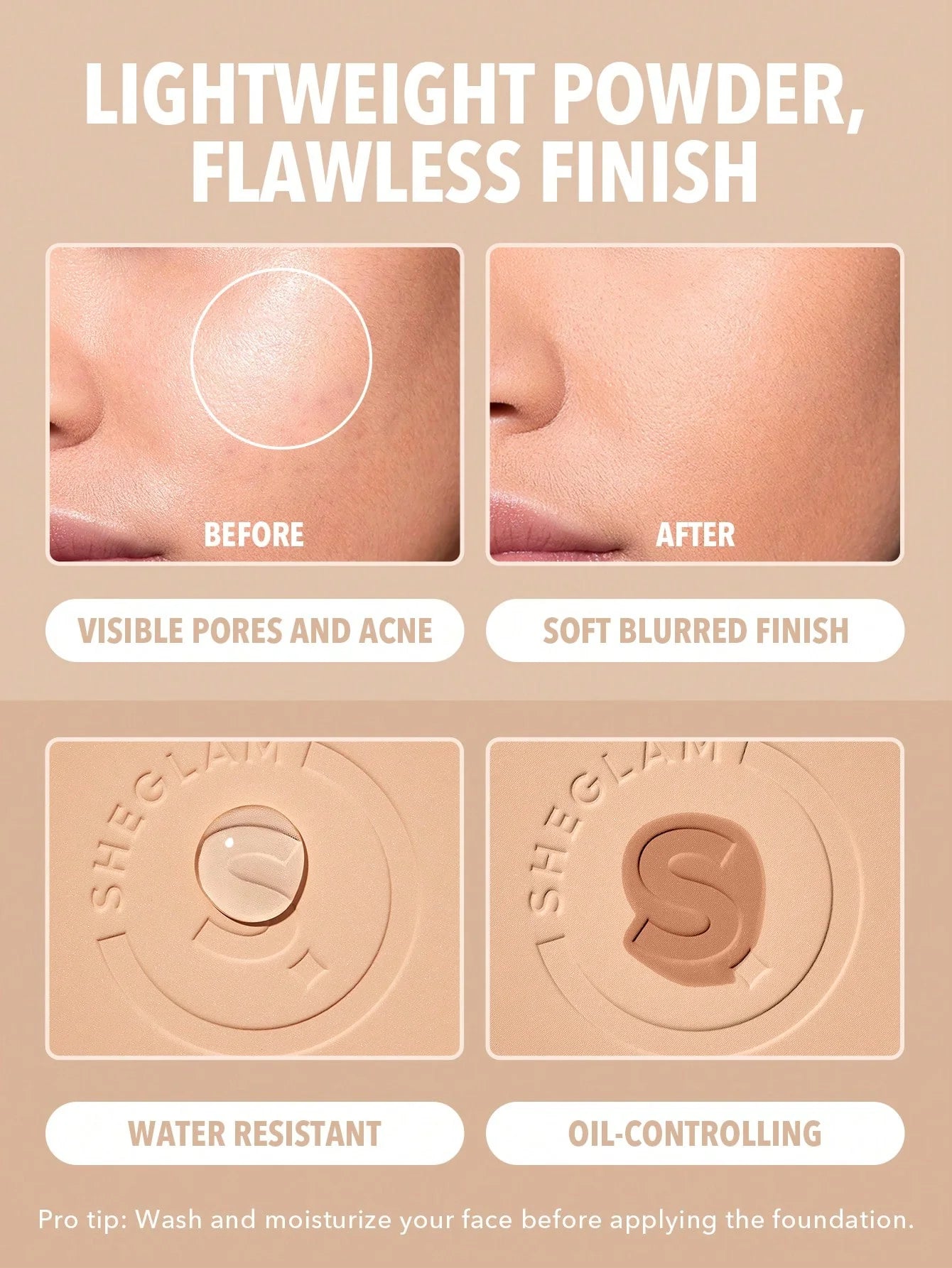 Sheglam | Skin Focus High Coverage Powder Foundation