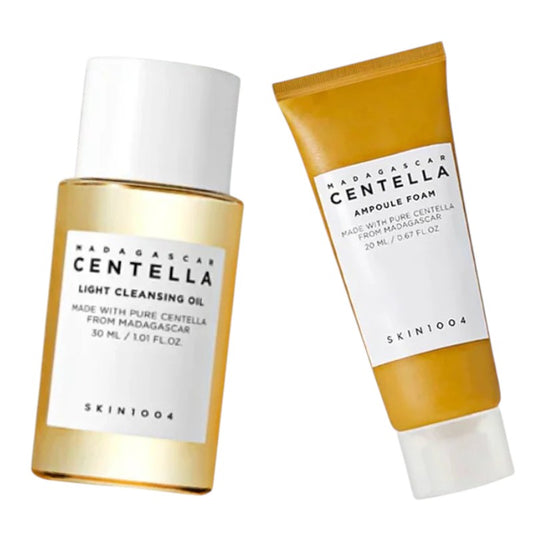 Buy Skin1004 Centella Double Cleanse Mini at best price in Pakistan – Korean skincare cleansing oil and foam mini set for hydrating and sensitive skin available online