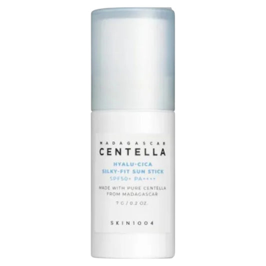 Buy Skin1004 Madagascar Centella Hyalu-Cica Silky-Fit Sun Stick Mini at best price in Pakistan – Korean sunscreen stick with hydrating and soothing protection for sensitive skin available online