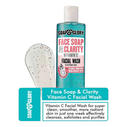 “Soap & Glory Face Soap & Clarity Vitamin C Facial Wash – brightening vitamin C face cleanser for fresh and glowing skin available in Pakistan”