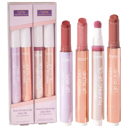 "Buy Tarte Best of Maracuja Juicy Lips Set in Pakistan – hydrating glossy lip balm collection for soft, plump and nourished lips."