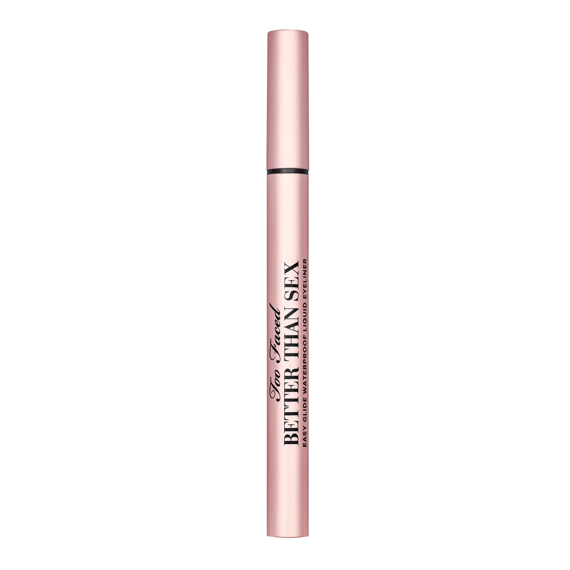 "Too Faced Better Than Sex Easy Glide Waterproof Liquid Eyeliner – Long-lasting waterproof eyeliner for precision"

