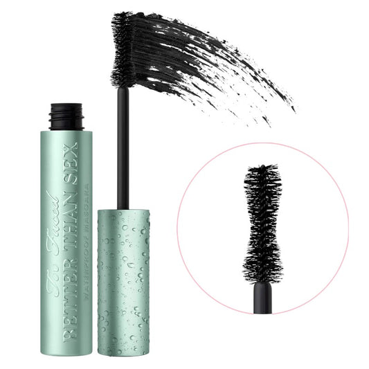 "Too Faced Better Than Sex Waterproof Mascara – Waterproof volumizing mascara for long-lasting effect"
