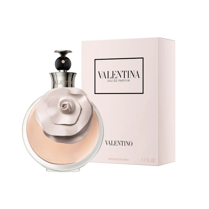 Valentino Valentina Eau de Parfum for Women – elegant floral fruity fragrance with sparkling bergamot, sweet strawberry, Jasmine Sambac, patchouli, creamy vanilla and warm cedar, available in Pakistan