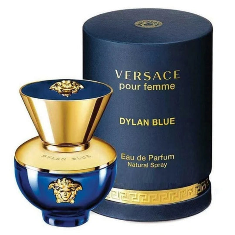 Versace Dylan Blue Pour Homme Eau de Toilette  for Men – aromatic aquatic fragrance with water notes, fig leaves, bergamot, grapefruit, violet leaves, patchouli, black pepper, ambroxan, musk, tonka beans and saffron, available in Pakistan