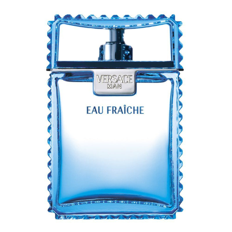 Versace Eau Fraîche Eau de Toilette for Men – fresh citrus woody fragrance with lemon, bergamot, carambola, cardamom, rose, cedarwood, pepper, musk and amber, available in Pakistan