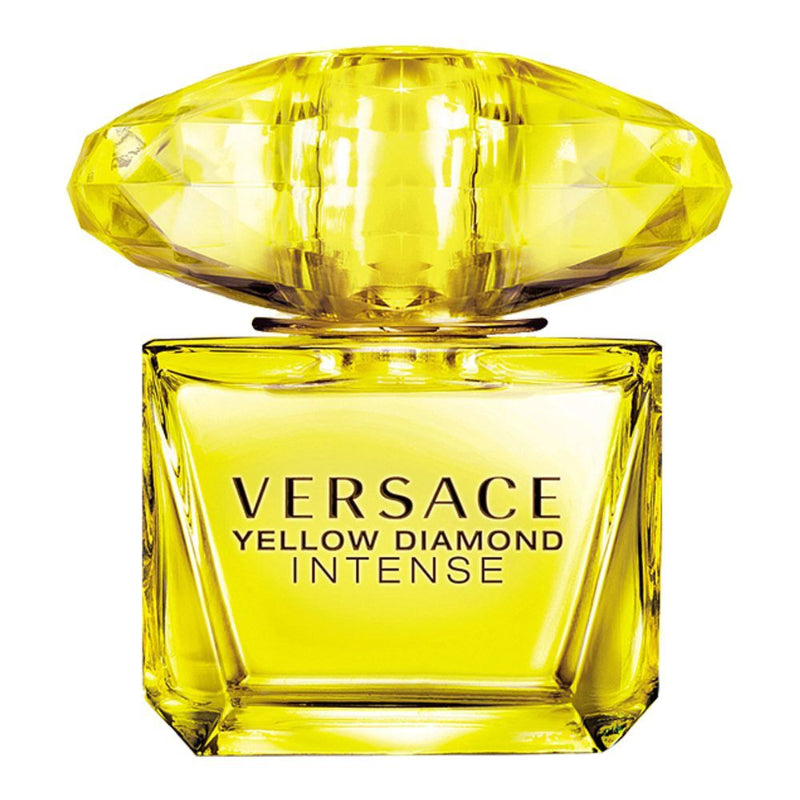 Versace Yellow Diamond Intense Eau de Parfum for Women – intense floral fragrance with citron, pear sorbet, neroli, bergamot, freesia, orange blossom, jasmine, osmanthus, amber wood, palo santo, benzoin and musk, available in Pakistan