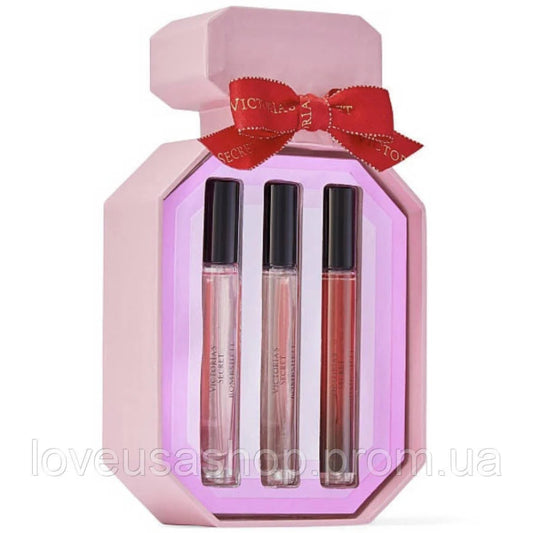 "Buy Victoria’s Secret Best Bombshell Trio in Pakistan – luxurious gift set with three Bombshell fragrance products, perfect for women and travel."