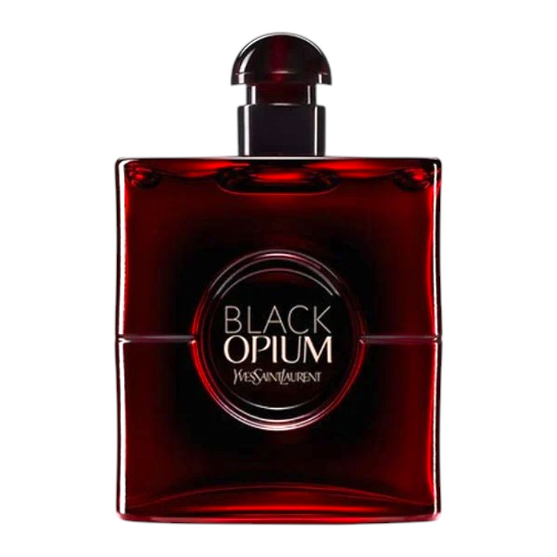 “Yves Saint Laurent Black Opium Eau de Parfum Over Red for Women – fruity gourmand fragrance with juicy cherry, black coffee and floral notes available in Pakistan”