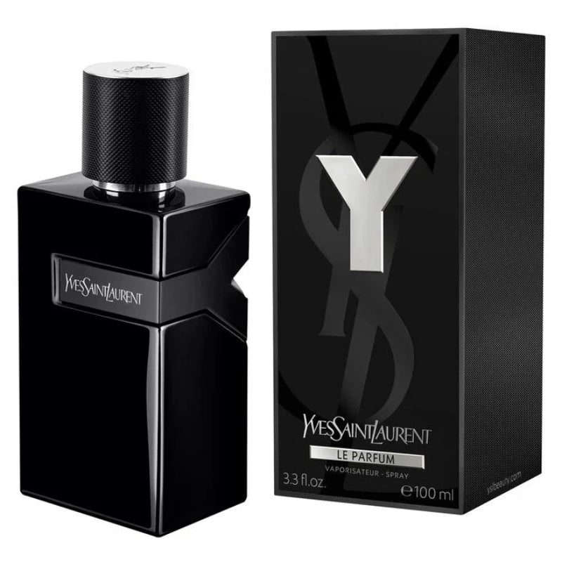 “YSL Y Le Parfum for Men 100ml – intense ambery woody fragrance with midnight pine, geranium, fir balsam and patchouli available in Pakistan”