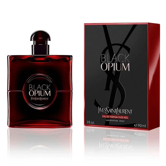 YSL | Black Opium Eau de Parfum Over Red