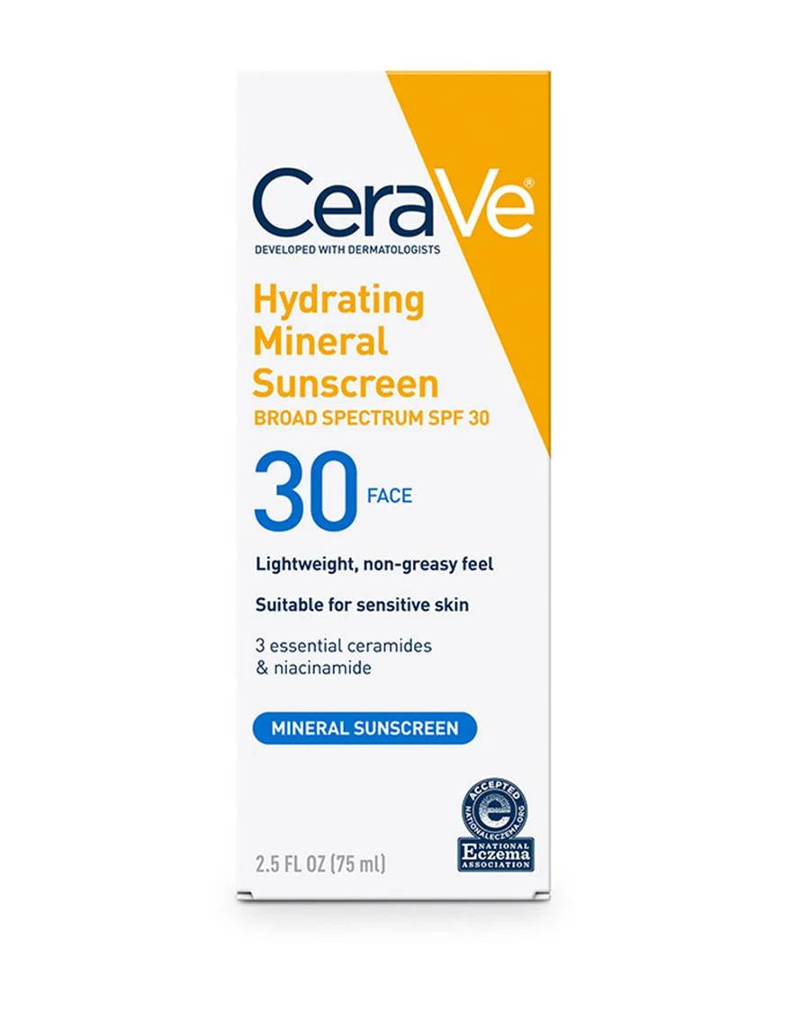 CeraVe | Hydrating Mineral Sunscreen SPF 30 (Face/Body) |